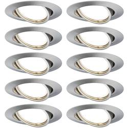 Paulmann 93399 LED vestavné svítidlo LED GU10 železo (kartáčované), bez LED žárovky