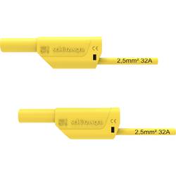 Schützinger VSFK 8700 / 2.5 / 50 / GE bezpečnostní měřicí kabely 4 mm zástrčka 4 mm zástrčka 50.00 cm žlutá 1 ks