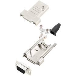 encitech DTSL09-T-JSRG+DBS-K 6355-0040-11 sada D-SUB zásuvková lišta 180 ° Pólů: 9 pájecí kalíšek 1 sada