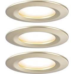 Paulmann 92405 Nova Coin LED vestavné svítidlo, LED, 6 W, zlatá (matná), sada 3 ks