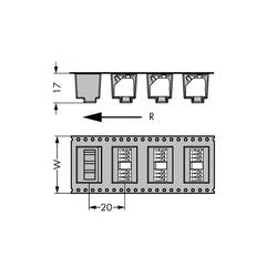 WAGO 250-205/353-604/997-405 pružinová svorkovnice 1.50 mm² Pólů 5 černá 160 ks