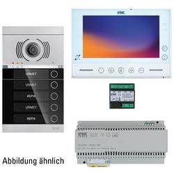 Grothe V-2V-VMO-ASA1-01WE dvoulinkový, Wi-Fi domovní video telefon kompletní sada, černá, 80650