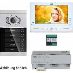 Grothe V-2V-VMO-ASU1-09WE dvoulinkový, Wi-Fi domovní video telefon kompletní sada, černá, 80458