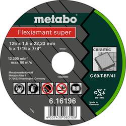 Metabo 616195000 řezný kotouč rovný 115 mm 25 ks obklady, Slínková cihla, keramika