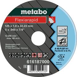 Metabo 616187000 řezný kotouč rovný 125 mm 25 ks list, Profily