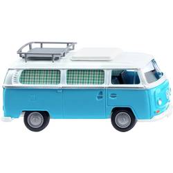 Wiking 031504 H0 model osobního automobilu Volkswagen T2 Kempingový autobus, ledově modrá/bílá