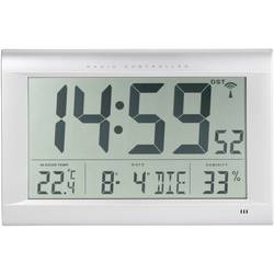Techno Line WS 8009 DCF nástěnné hodiny 4.3 cm x 410 mm x 270 mm x 43 mm, stříbrná