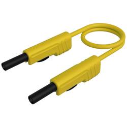 SKS Hirschmann MLB 100/1 V ge měřicí kabel lamelová zástrčka 4 mm lamelová zástrčka 4 mm 1.00 m žlutá 1 ks