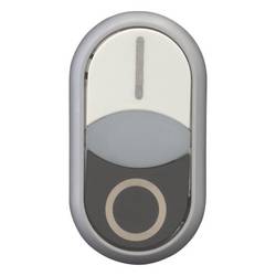 Eaton 284816 M22-DDLF-WS-X1/X0 dvojitý tlakový spínač plastový přední prstenec 1 ks