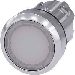Siemens 3SU10510AB600AA0 3SU1051-0AB60-0AA0 světelné tlačítko plochý hmatník, kovový přední prstenec, Vysoký lesk bílá 1 ks