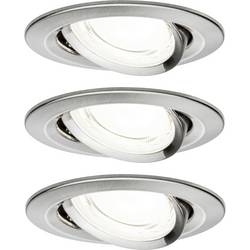 Paulmann 92456 Nova Coin LED vestavné svítidlo, LED, 2.8 W, železo (kartáčované), sada 3 ks