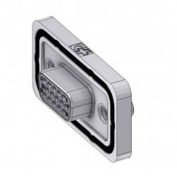 Deltron Connectors Deltron HD-DWM15SZ/2M85UN D-SUB zásuvka 180 ° Pólů: 15 pájecí kalíšek 1 ks