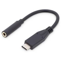 Digitus audio kabelový adaptér [1x USB-C® zástrčka - 1x jack zásuvka 3,5 mm] AK-300321-002-S 20.00 cm flexibilní provedení