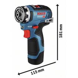 Bosch Professional 06019H3001 06019H3001 aku vrtací šroubovák 12 V Li-Ion vč. 2x aku, vč. nabíječky, kufřík
