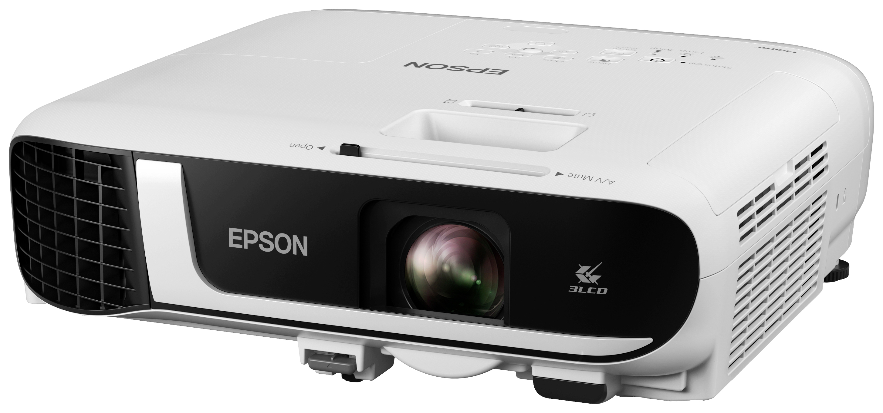 Epson projektor EB-FH52 3LCD 4000 ANSI-Lumen 1920 x 1080 Full HD Full HD, integrovaný reproduktor, s dálkovým ovládáním, USB displej, USB typ A, vstup VGA,