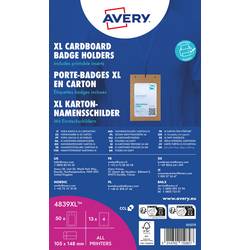 Avery-Zweckform 4839XL zásuvný štítek se jménem (š x v) 148 mm x 105 mm 50 ks