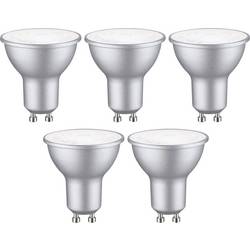 Paulmann 29236 LED Energetická třída (EEK2021) E (A - G) GU10 žárovka 4.9 W neutrální bílá (Ø x v) 51 mm x 54 mm 5 ks