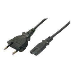 LogiLink napájecí kabel [1x Euro zástrčka - 1x IEC C7 zásuvka] 1.80 m černá