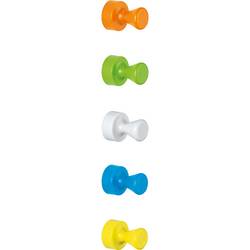 Maul neodymový magnet 6168599 (Ø x v) 12 mm x 16 mm kuželka bílá, žlutá, modrá, zelená, oranžová 10 ks 6168599
