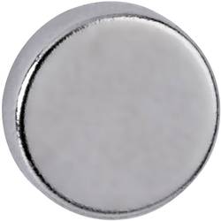 Maul neodymový magnet (Ø x v) 10 mm x 3 mm disk stříbrná 10 ks 6166396