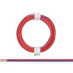 Donau Elektronik 114-02 lanko/ licna 2 x 0.08 mm² červenomodrá 5 m