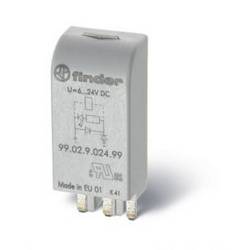 Finder zasouvací modul s diodou s LED diodou, s varistorem 99.02.0.024.98 Vhodné pro model (relé): Finder 90.02, Finder 90.03, Finder 92.03, Finder 94.03,