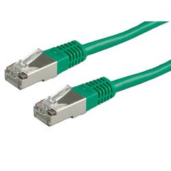 Value 21.99.1323 RJ45 síťové kabely, propojovací kabely CAT 6 S/FTP 0.50 m zelená dvoužilový stíněný 1 ks