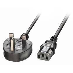 LINDY napájecí kabel [1x UK zástrčka - 1x IEC C13 zásuvka 10 A] 3.00 m černá