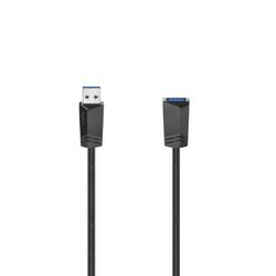 Hama USB kabel USB 3.2 Gen1 (USB 3.0 / USB 3.1 Gen1) USB-A zástrčka, USB-A zásuvka 1.50 m černá 00200628