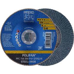 PFERD TOOLS 67766150 PFC 150 Z 60 PSF STEELOX vějířovitý brusný kotouč Průměr 150 mm Ø otvoru 22.23 mm Zrnitost 60 nerezová ocel, ocel 10 ks