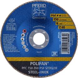 PFERD TOOLS 67766150 PFC 150 Z 60 PSF STEELOX vějířovitý brusný kotouč Průměr 150 mm Ø otvoru 22.23 mm Zrnitost 60 nerezová ocel, ocel 10 ks