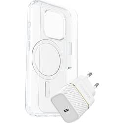 Otterbox Protection + Power KIT EU Pouzdro + ochranné sklo + sada nabíječky Apple iPhone 16 Pro transparentní, bílá Kompatibilní s MagSafe 78-81432