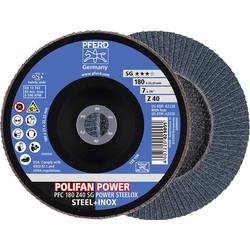 PFERD TOOLS 67784185 Z Sg Power Steelox vějířovitý brusný kotouč Průměr 180 mm Ø otvoru 22.23 mm Zrnitost 40 10 ks