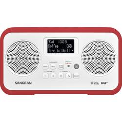 Sangean DPR-77 A500334 stolní rádio, DAB+, DAB, FM, zámek klávesnice, červená