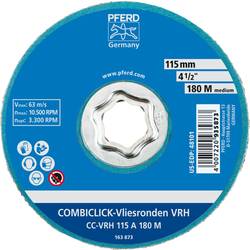 PFERD 42000051 COMBICLICK tvrdé rouno CC Ø 115 mm a 180 M pro jemné broušení a dokončování úhlové brusky Průměr 115 mm