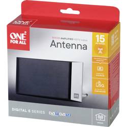 One For All SV 9335-5G Pasivní plochá DVB-T/T2 anténa vnitřní černá, stříbrná