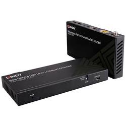 LINDY Cat.6 HDBaseT KVM Extender HDMI™, infraport, USB 2.0 HDBaseT Extender Set (vysílač + přijímač) přes síťový kabel RJ45 150 m
