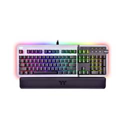 Thermaltake Argent K5 Sliver Switch (GER) kabelový herní klávesnice s podsvícením německá, QWERTZ titanová