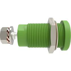 Schützinger DI SEB 9424 Ni / GN bezpečnostní vestavná zásuvka 4 mm Rovná zelená 1 ks