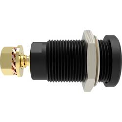 Schützinger DI SEB 9424 Au / SW bezpečnostní vestavná zásuvka 4 mm Rovná černá 1 ks