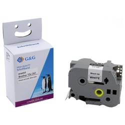 páska do štítkovače G&G BB-B-G-261 kompatibilní náhradní Brother TZe-261 Barva pásky: bílá Barva písma: černá 36 mm 8 m