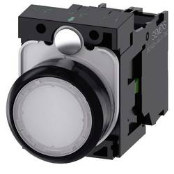 Siemens 3SU11020AB601BA0 3SU1102-0AB60-1BA0 světelné tlačítko plastový přední prstenec, plochý hmatník bílá 1 ks