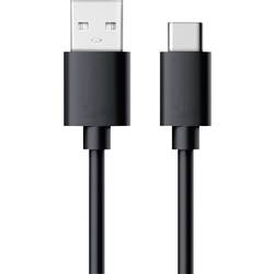RealPower USB kabel USB 2.0 USB-A zástrčka, USB-C ® zástrčka 0.60 m černá 255650