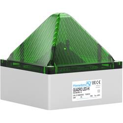 Pfannenberg signální osvětlení QUADRO LED HI DC GN 21108636000 zelená zelená zábleskové světlo, blikající světlo, trvalé světlo 24 V/DC