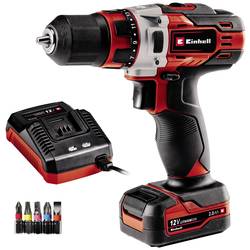 Einhell TE-CD 12/1 Li (1x2,0Ah) 4513590 aku vrtací šroubovák 12 V 2 Ah Li-Ion akumulátor, vč. příslušenství