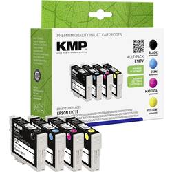 KMP Ink náhradní Epson T0711, T0712, T0713, T0714 kompatibilní kombinované balení černá, azurová, purppurová, žlutá E107V 1607,4005