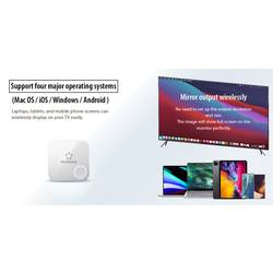 Renkforce RF-WPR-310 Wi-Fi streamovací box 4K , HDR , Miracast