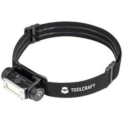 TOOLCRAFT TO-9469515 COB LED čelovka, akumulátory Li-Ion, 450 lm, 13 h, TO-9469515