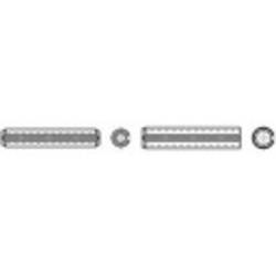TOOLCRAFT upínací kolíky (Ø x d) 5 mm x 30 mm pružinová ocel 100 ks