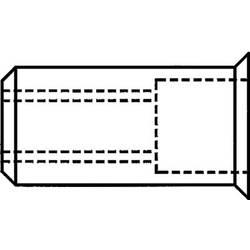 Gesipa 1433711 slepá nýtovací matice (Ø x d) 6 mm x 12 mm M4 ocel 500 ks